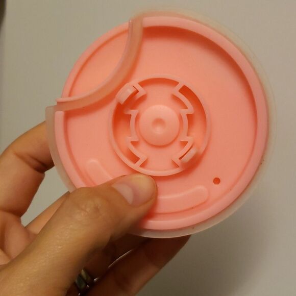 STARBUCKS floral blue and pink ceramic pink lid cup hot drink 12oz - Picture 7 of 7